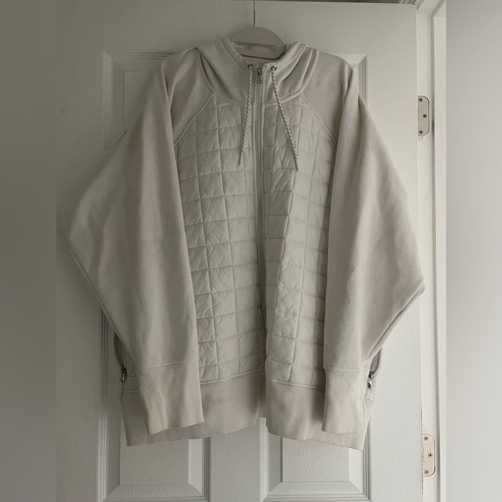 Old Navy Women's Quilted Hoodie - Cream